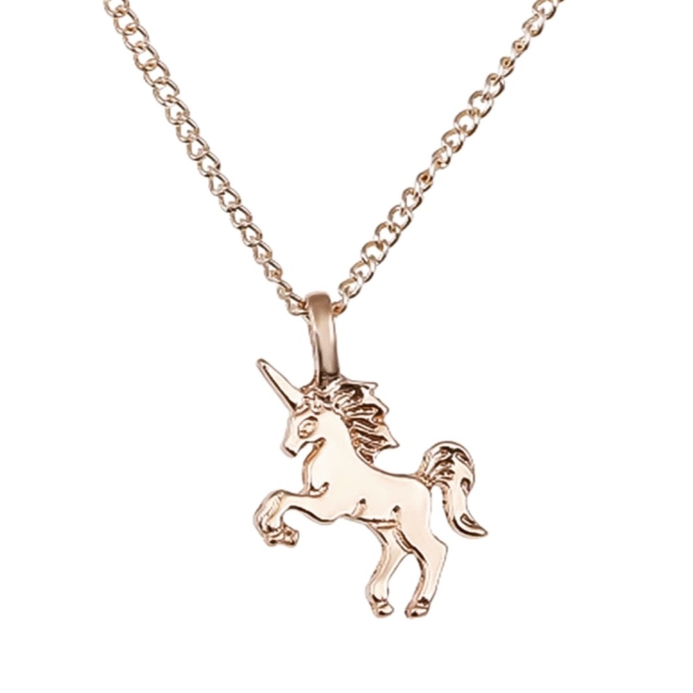 ✨✨NEW✨✨Gold Tiny Unicorn Necklace✨ - Picture 1 of 2